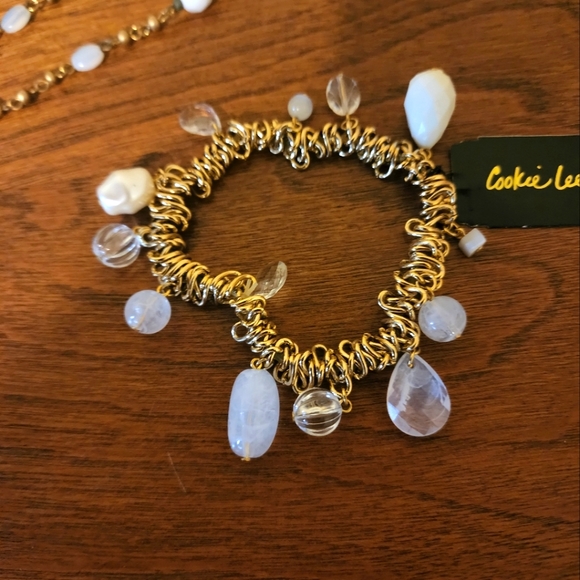 Cookie Lee Gold Glass Bead Necklaces (Two Necklaces included) - Picture 3 of 9